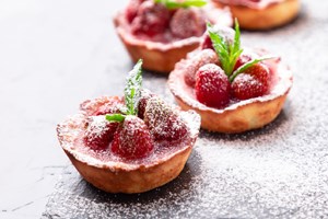 Strawberry and cream cheese tartlets